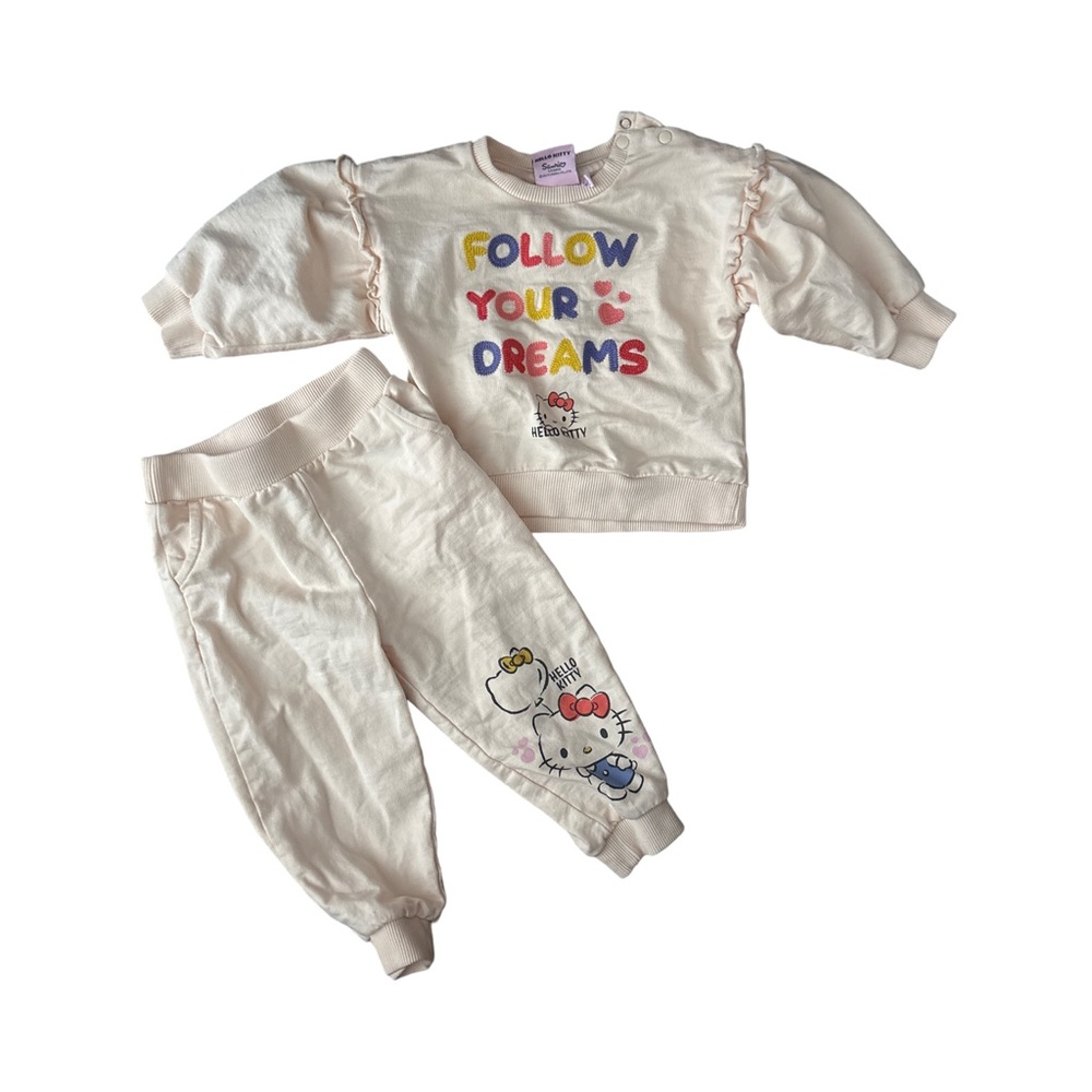 Sanrio Hello Kitty Cream Kids 2 piece set